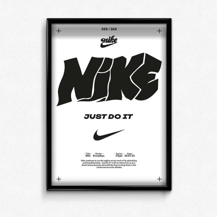 Nike Just Do It Black and White